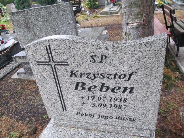 Krzysztof Bęben 1938 Kożuchów - Grobonet - Wyszukiwarka osób pochowanych