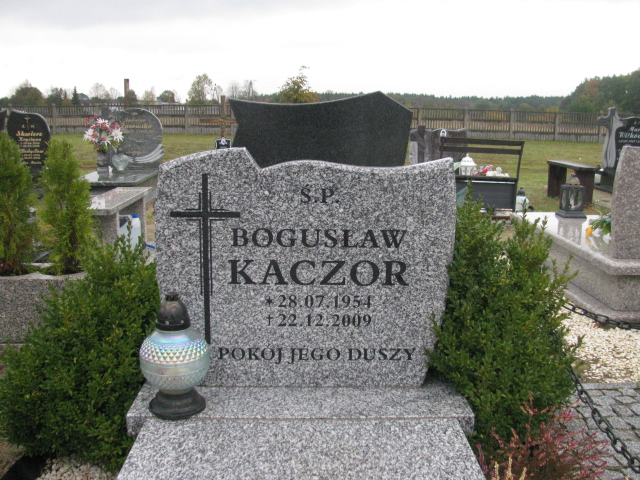 Bogusław Kaczor 1954 Kożuchów - Grobonet - Wyszukiwarka osób pochowanych